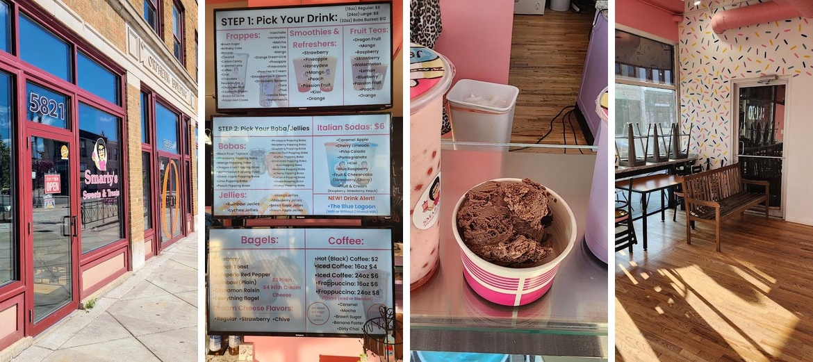 Smarty's Sweets and Treats Menu